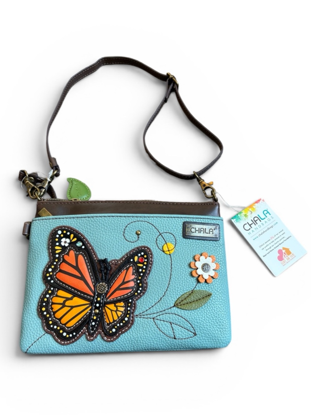 Chala Mini Crossbody Butterfly Dragonfly Ladybug 3-Way Purse NWT